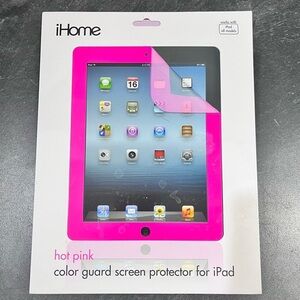 New hot pink color guard screen protector for iPad